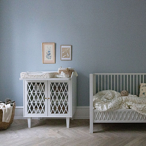 Контейнер для влажных салфеток Cam Cam Copenhagen "Blueberries", молочный